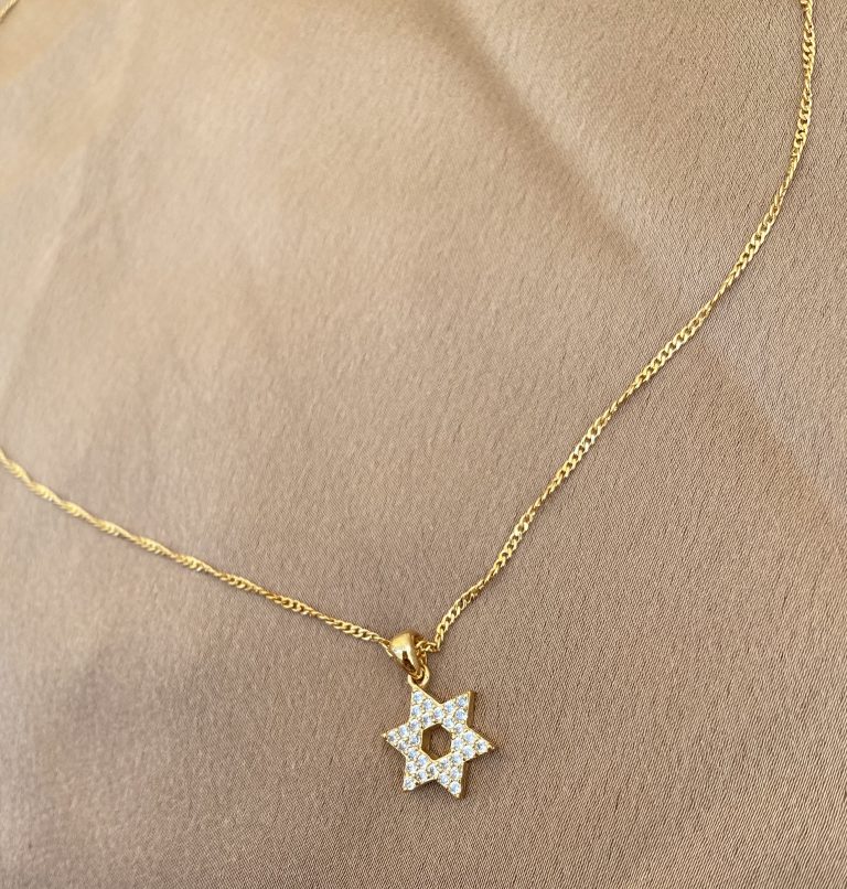 Tel Aviv Gold necklace Magen David Jorden Jewelry
